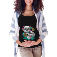 Skull Pagan Occult Rabbit Kawaii Rose Glitch Pastel Goth Maternity Scoop Neck T-shirt | Artistshot