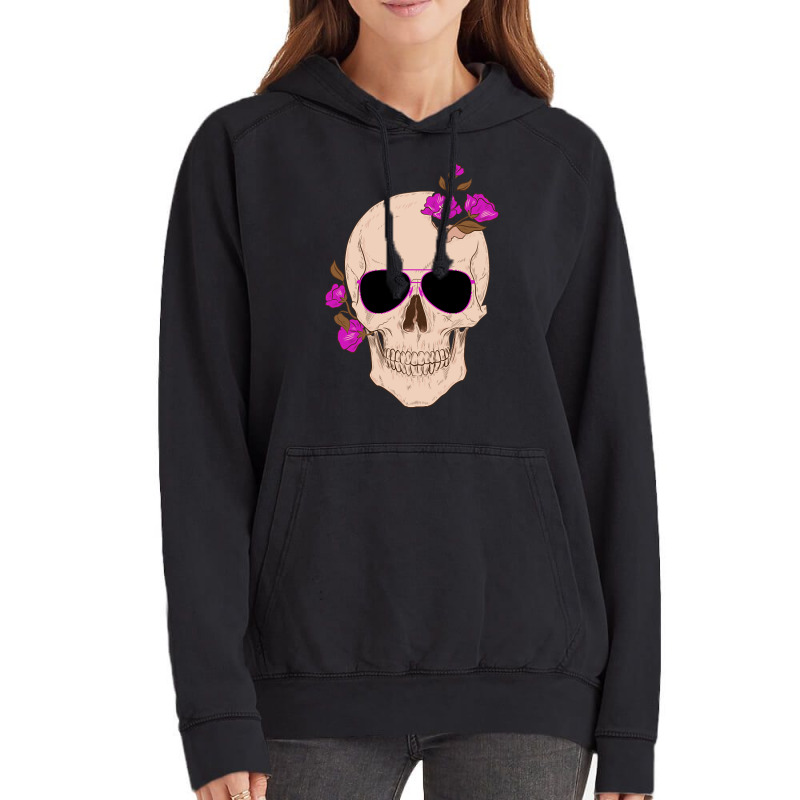 Limited Edition Skeleton With Sunglasses Design Vintage Hoodie | Artistshot