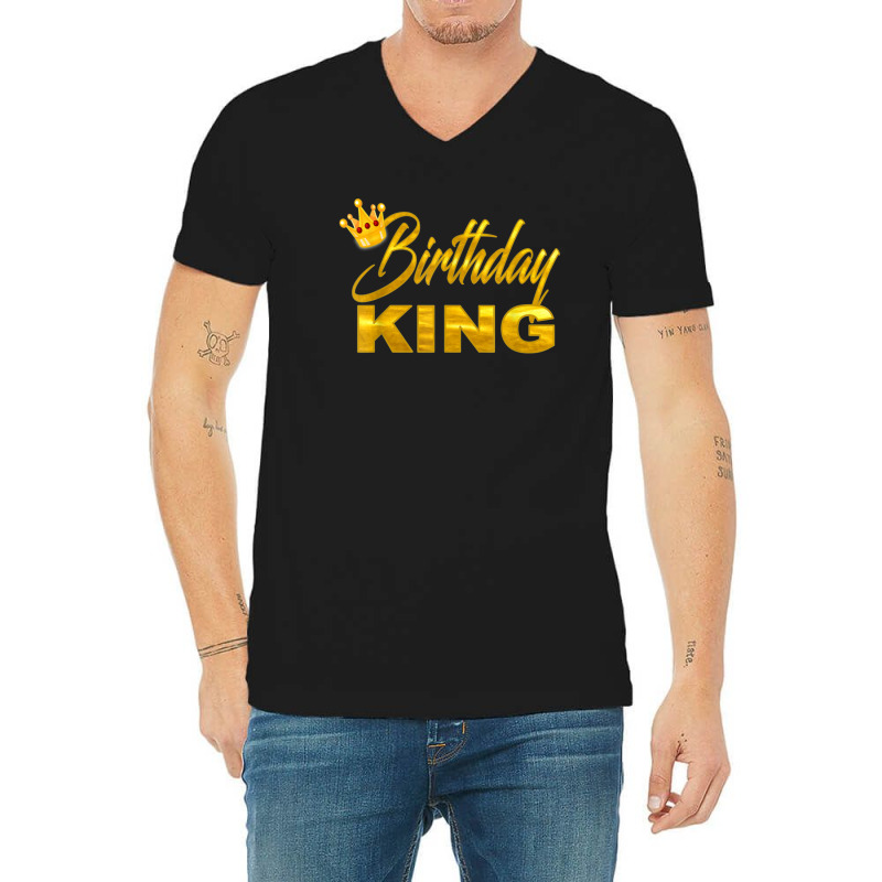 Teen For Boy King Golden Imitation V-Neck Tee by KyungSavard | Artistshot