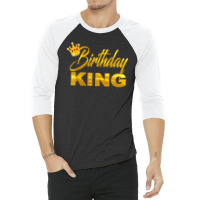 Teen For Boy King Golden Imitation 3/4 Sleeve Shirt | Artistshot