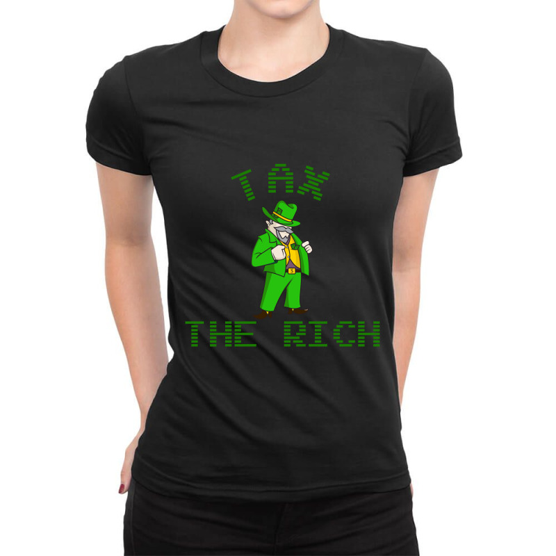 Progressive Tax The Rich Ladies Fitted T-Shirt by SugarMoon | Artistshot