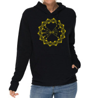 Fire Poi Mandala Fire Dancing Fire Spinning Tshirt   Yellow Lightweight Hoodie | Artistshot