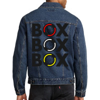 Box Box Box F1 Tyre Compound Design 22 Men Denim Jacket | Artistshot