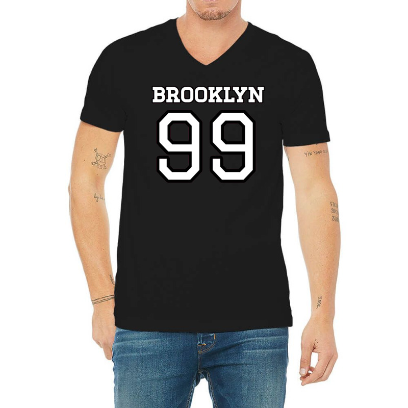 Brooklyn 99 Small Font V-Neck Tee by andeekngueloc | Artistshot