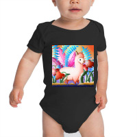 Llama In The Wonder Forest Baby Bodysuit | Artistshot