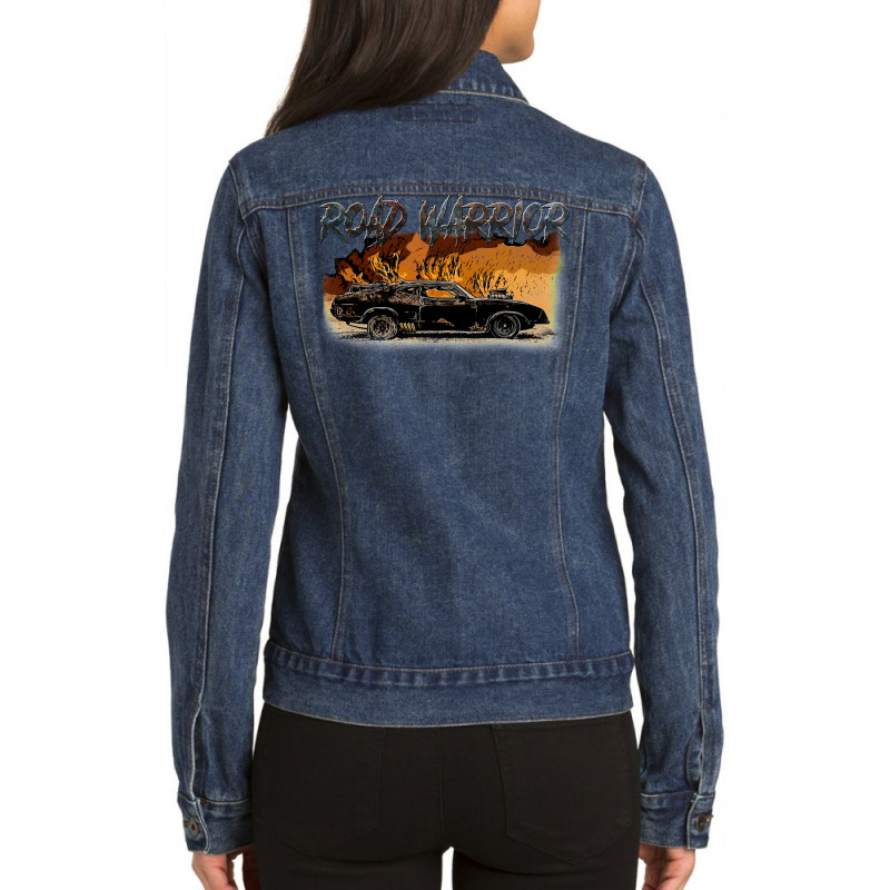 Road Warrior Ladies Denim Jacket by anakihysisb | Artistshot