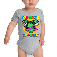 100th Day Of School Saying Smart Turtle 100 Days Smarter T Shirt Baby Bodysuit | Artistshot