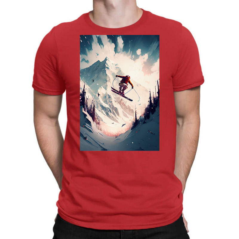 Explosive Ski Jump 11 T-Shirt by andeekngueloc | Artistshot