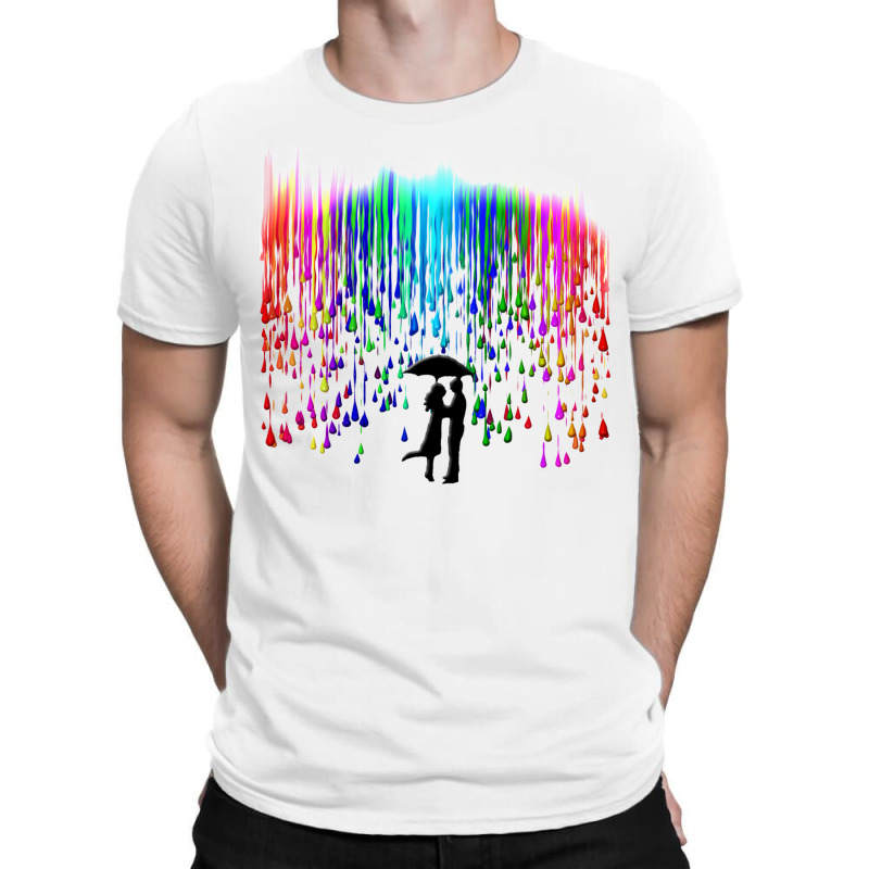 Kissing In The Rain T-shirt | Artistshot