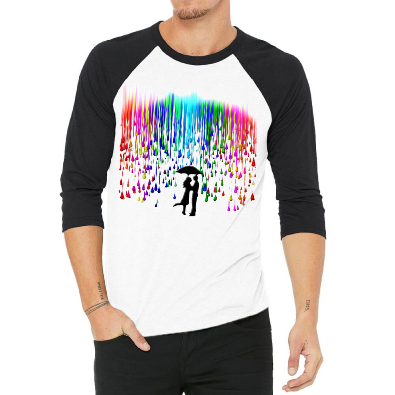 Kissing In The Rain 3/4 Sleeve Shirt | Artistshot