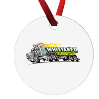 Whittaker Transport Cartoon Over The Road Semi Truck T Shirt Ornament | Artistshot