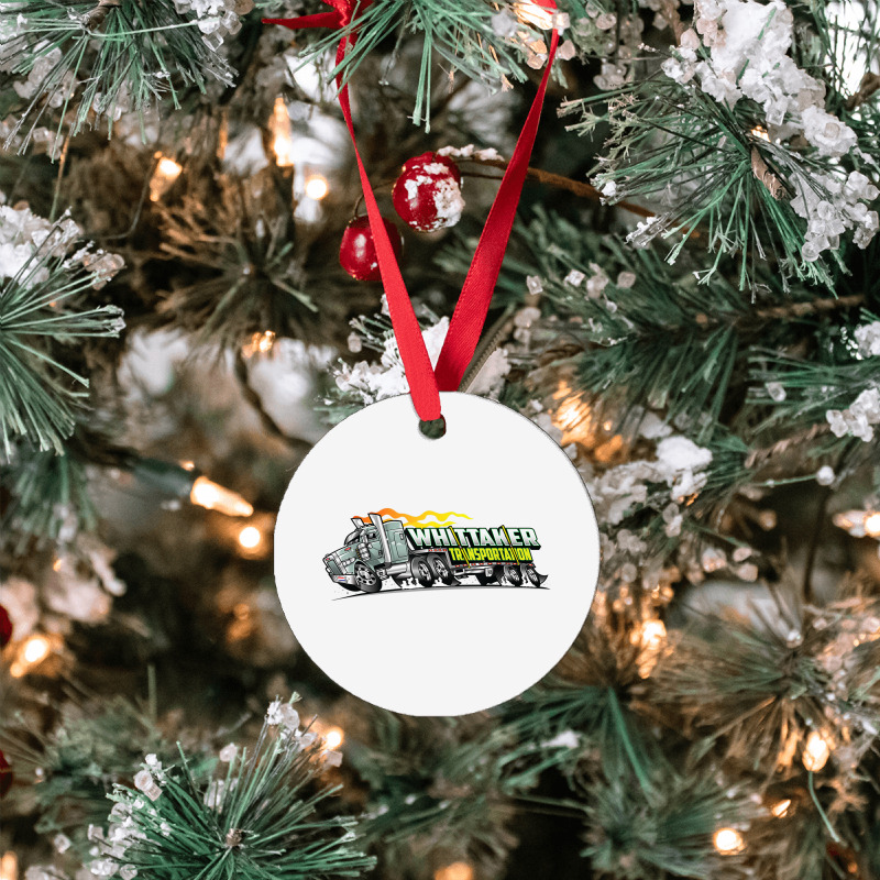 Whittaker Transport Cartoon Over The Road Semi Truck T Shirt Ornament | Artistshot