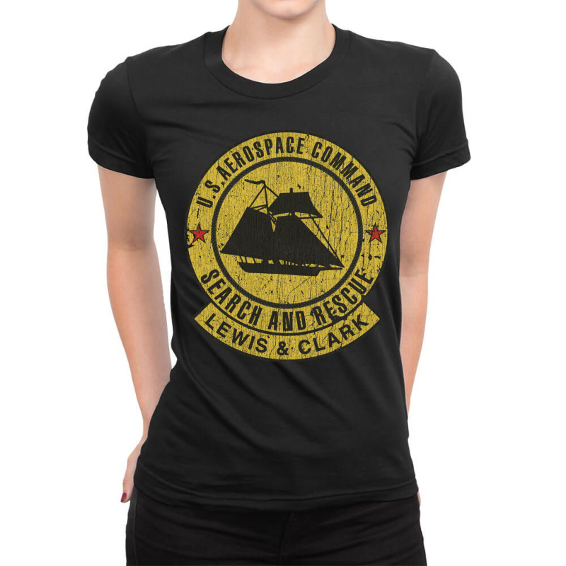 U.s.a.c. Lewis & Clark Crew Insignia Ladies Fitted T-Shirt by rowdenctrn5 | Artistshot