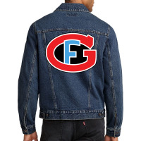 Hc Fribourg Gotteron Ice Hockey Sports Fans From Switzerland Men Denim Jacket | Artistshot