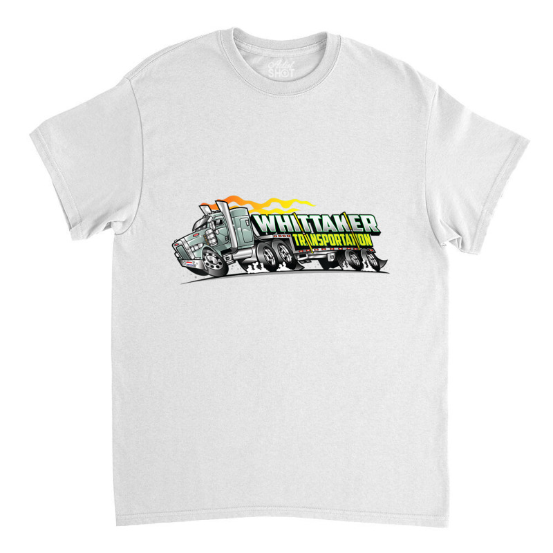 Womens Whittaker Transport Cartoon Over The Road Semi Truck V Neck T S Classic T-shirt | Artistshot