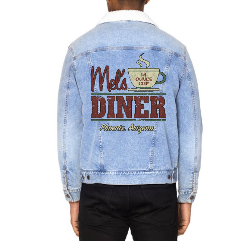 Mel's Diner Unisex Sherpa-Lined Denim Jacket by liipanedroyu | Artistshot