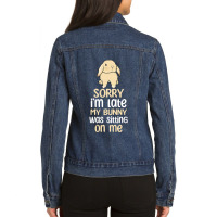 Sorry My Bearded Dragon Ate My Homework 1 Ladies Denim Jacket | Artistshot