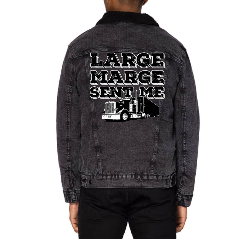 Large Marge Sent Me Unisex Sherpa-lined Denim Jacket | Artistshot