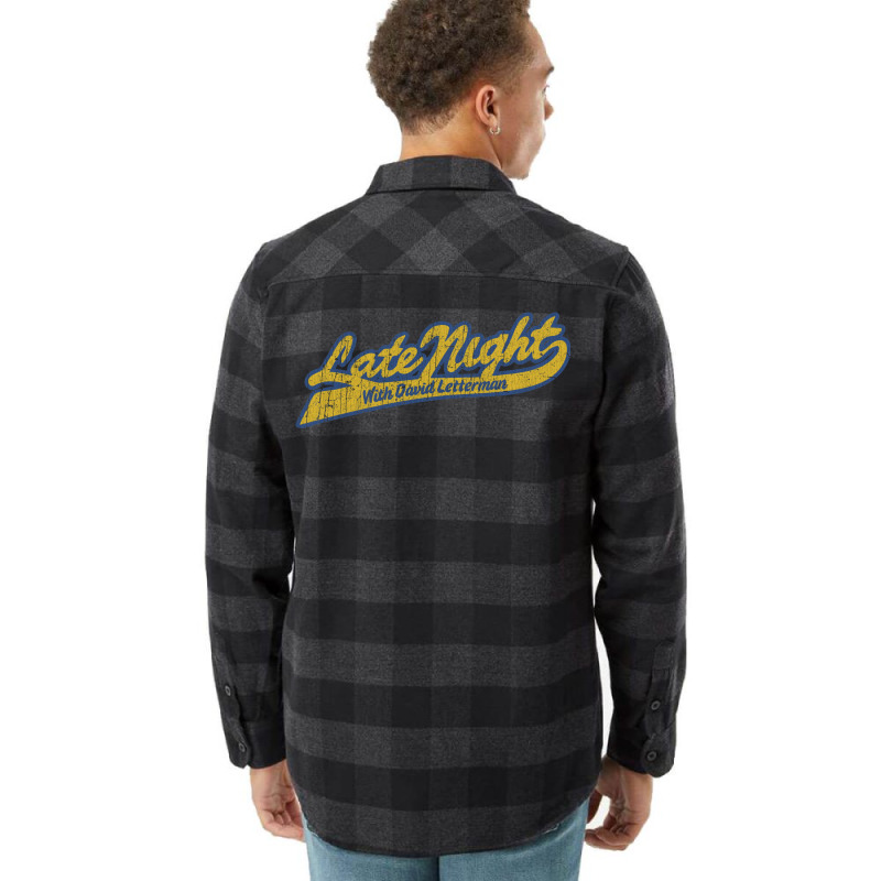 Late Night David Letterman Flannel Shirt | Artistshot