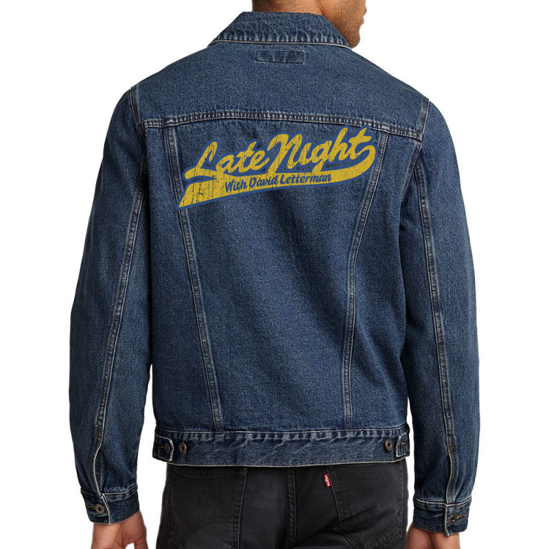 Late Night David Letterman Men Denim Jacket | Artistshot