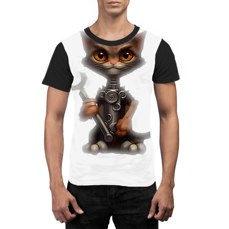 Cat Disguised Himself As A Socket Wrench T Shirt Graphic T-shirt by alph0r9bang | Artistshot