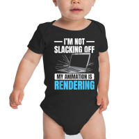 Animator My Animation Is Rendering   Animating T Shirt Baby Bodysuit | Artistshot