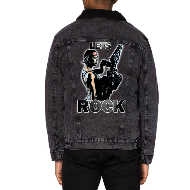 Lets Rock Unisex Sherpa-lined Denim Jacket | Artistshot