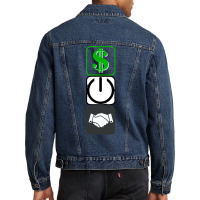 Money Power Respect Men Denim Jacket | Artistshot