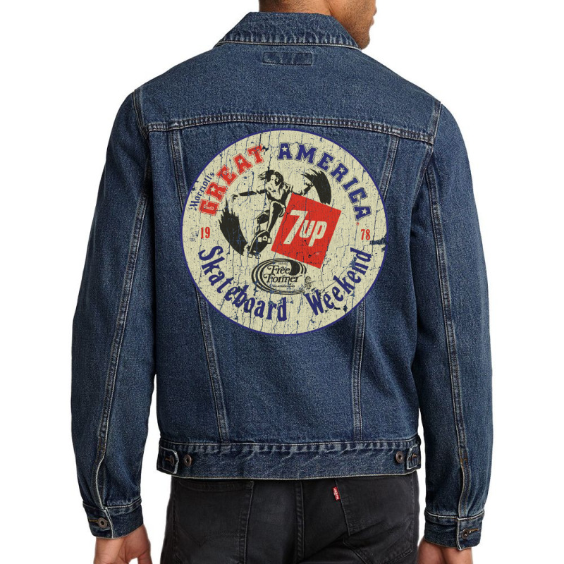 Great America Skateboard Weekend Men Denim Jacket by djimadejmek9 | Artistshot