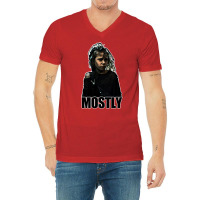 Mostly V-neck Tee | Artistshot