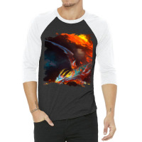 Space Dragon Breathing Fire 2 3/4 Sleeve Shirt | Artistshot