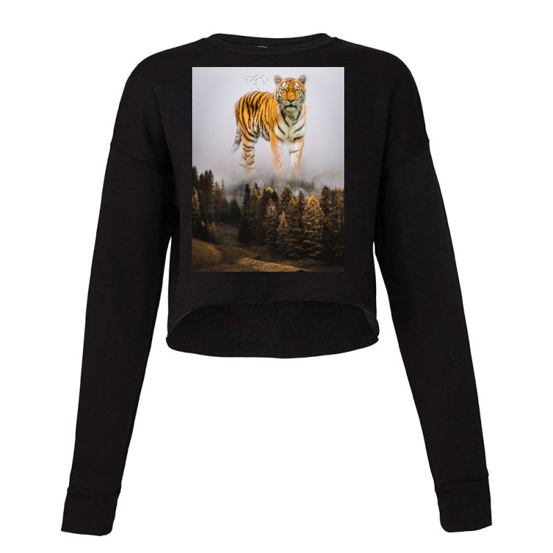 Tiger Cropped Sweater by josef.psd | Artistshot