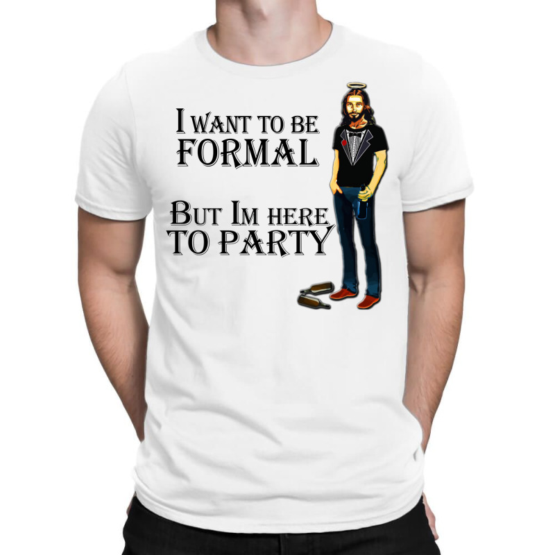 Jesus Parties T-shirt | Artistshot