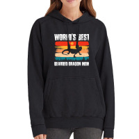 Worlds Best Bearded Dragon Mom Reptile Lizard Gecko Mom Vintage Hoodie | Artistshot