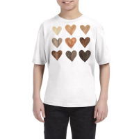 Diversity Heart Skin Tones Melanin Pride Black History Month T Shirt Youth Tee | Artistshot