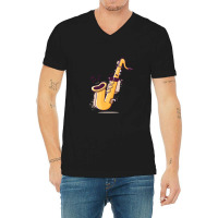 Smooooth Jazz V-neck Tee | Artistshot