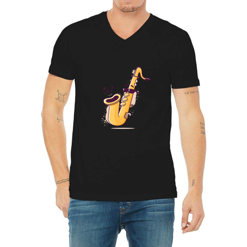 Smooooth Jazz V-neck Tee | Artistshot