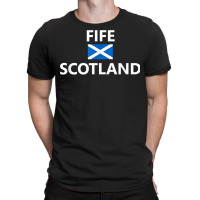 Fife Scotland Scottish Flag City T Shirt T-shirt | Artistshot