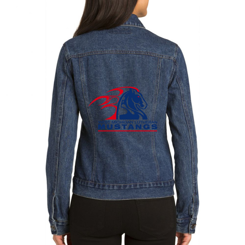 West Michigan Lutheran High School Ladies Denim Jacket by QinthiaRaissa | Artistshot