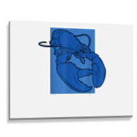 Funny Jumpscare Lobster Meme Blue Crustacean T Shirt Metal Print Horizontal | Artistshot