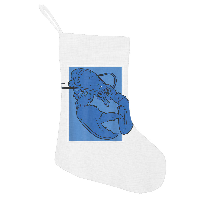 Funny Jumpscare Lobster Meme Blue Crustacean T Shirt Holiday Stocking | Artistshot