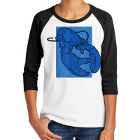 Funny Jumpscare Lobster Meme Blue Crustacean T Shirt Youth 3/4 Sleeve | Artistshot