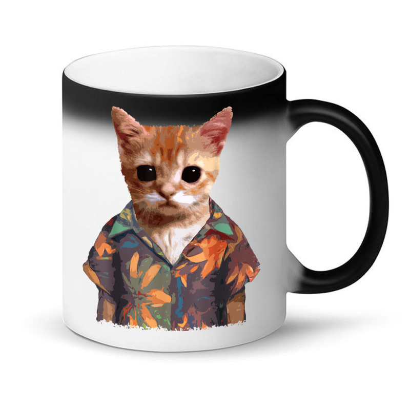 El Gato Meme Cat Cute Funny Elgato Wearing Hawaiian Shorts T Shirt Magic Mug | Artistshot