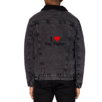 I Love Bas Vegas Basildon England 1 Unisex Sherpa-lined Denim Jacket | Artistshot