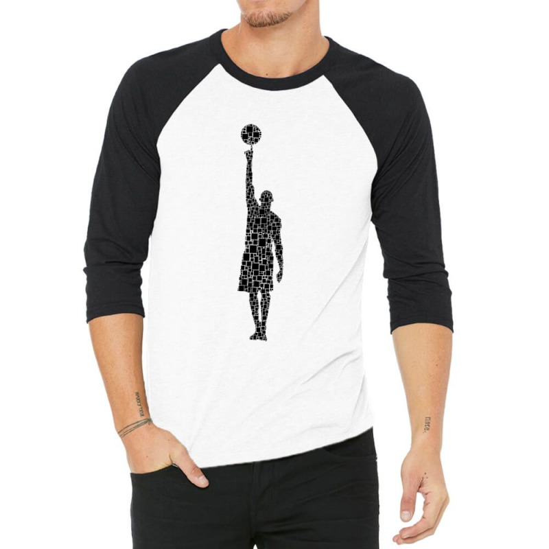 I Love Basketball Silhouette 1 3/4 Sleeve Shirt | Artistshot