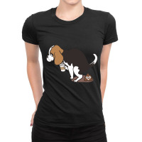 Limited Edition Coffee Makes Me Poop Beagle Ladies Fitted T-shirt | Artistshot