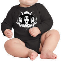 Goddess Hecate Moon Pagan Wiccan Wicca Witch Aesthetic T Shirt Long Sleeve Baby Bodysuit | Artistshot