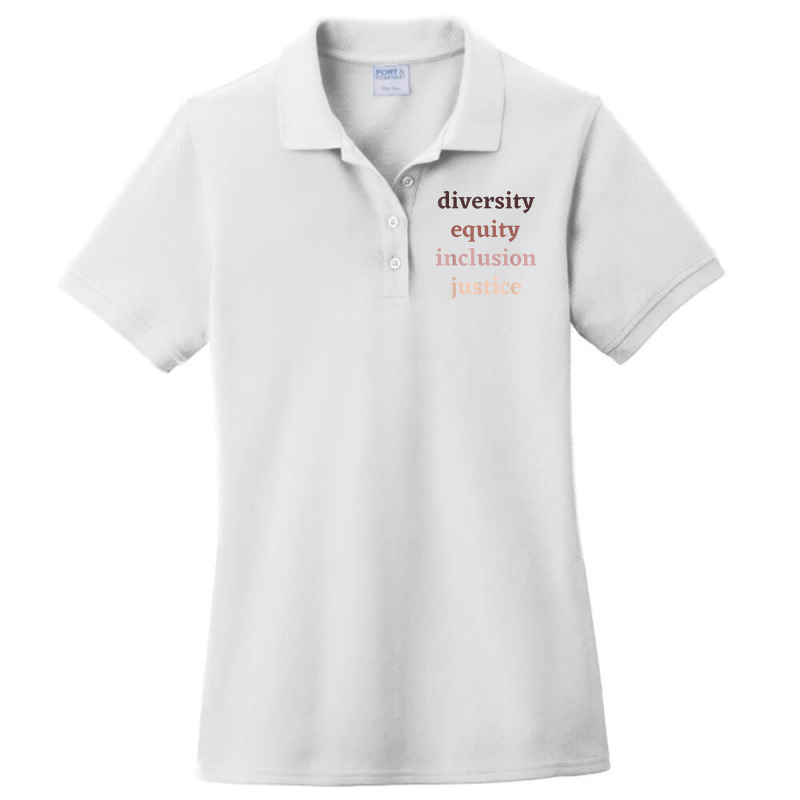 Diversity Equity Inclusion Justice Political Protest Rally Ladies Polo Shirt by retrastar | Artistshot