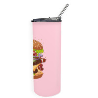 Exploding Cheeseburger Skinny Tumbler | Artistshot