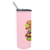 Exploding Cheeseburger Skinny Tumbler | Artistshot